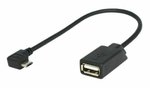 USB OTG Kabel Adapter Micro USB auf USB Smartphone Datenkabel 90° Winkel-Stecker