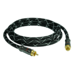 SunshineTronic Premium BlackLine Subwoofer-Kabel Audio Kabel