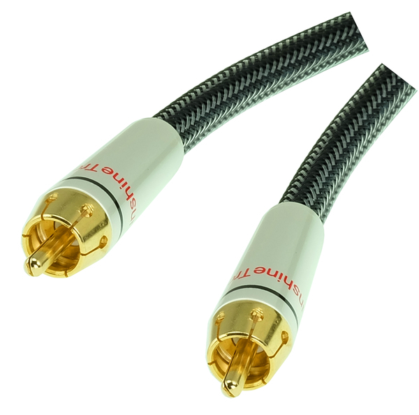 10m Digital Koaxial Audio Kabel Subwoofer Kabel 4 Fach-Abschirmung HCPW-10 