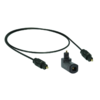 Optisches Toslink Digital Audio Kabel SPDIF + Toslink-Winkelstecker # drehbar